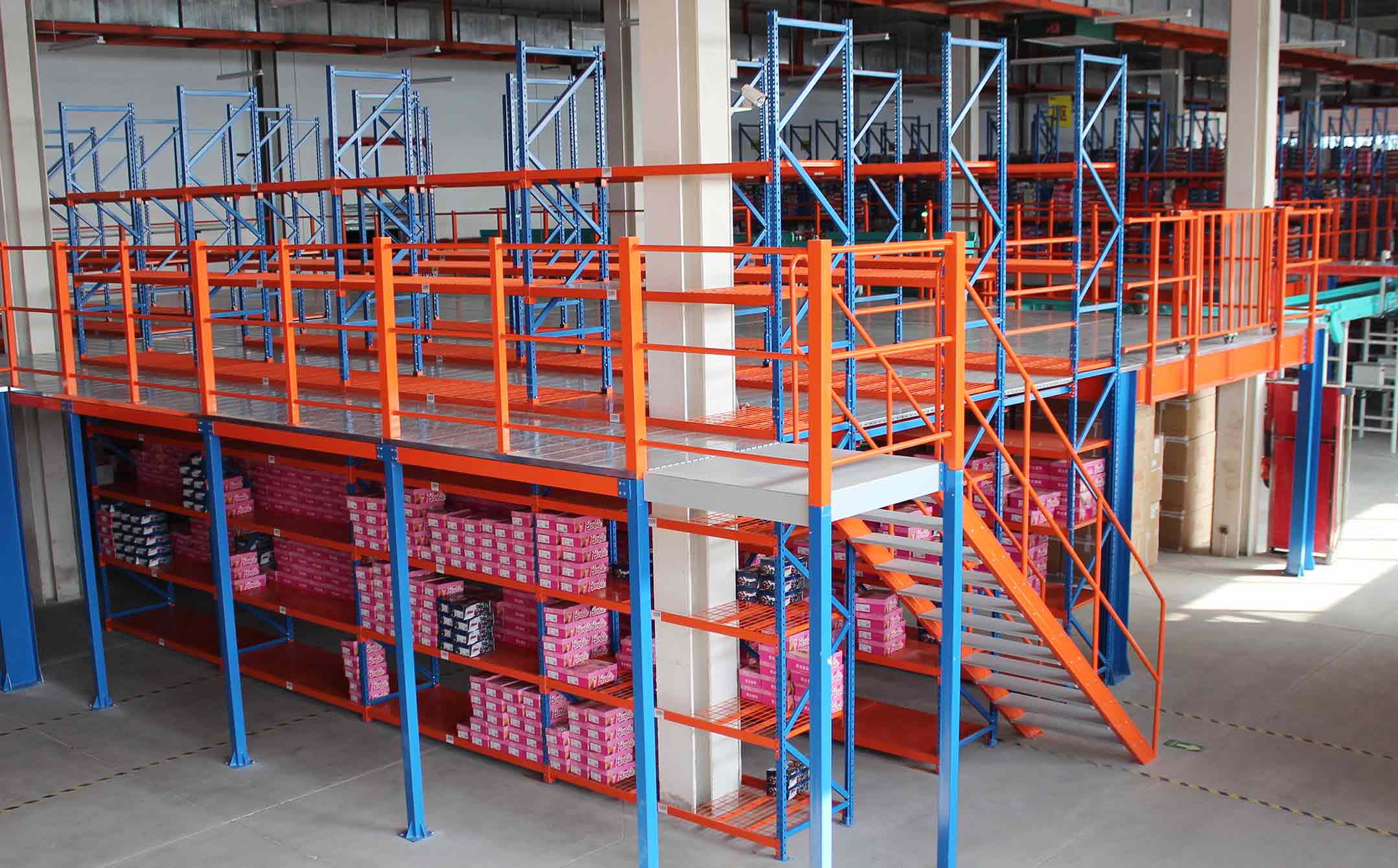 Warehouse Storage Steel Structure Mezzanine